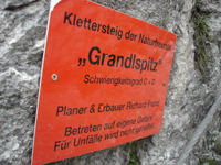 mounteverest.at: Bilder zur Klettersteig > Grandlspitz Klettersteig